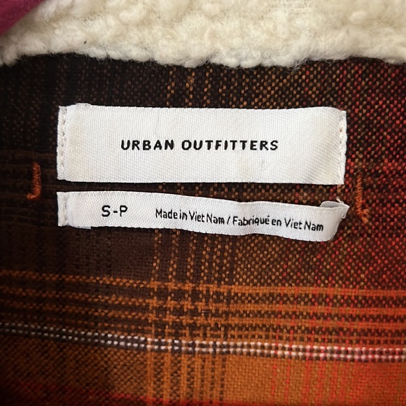 Cotton flannel faux fur collar jacket - Picture 7 of 8